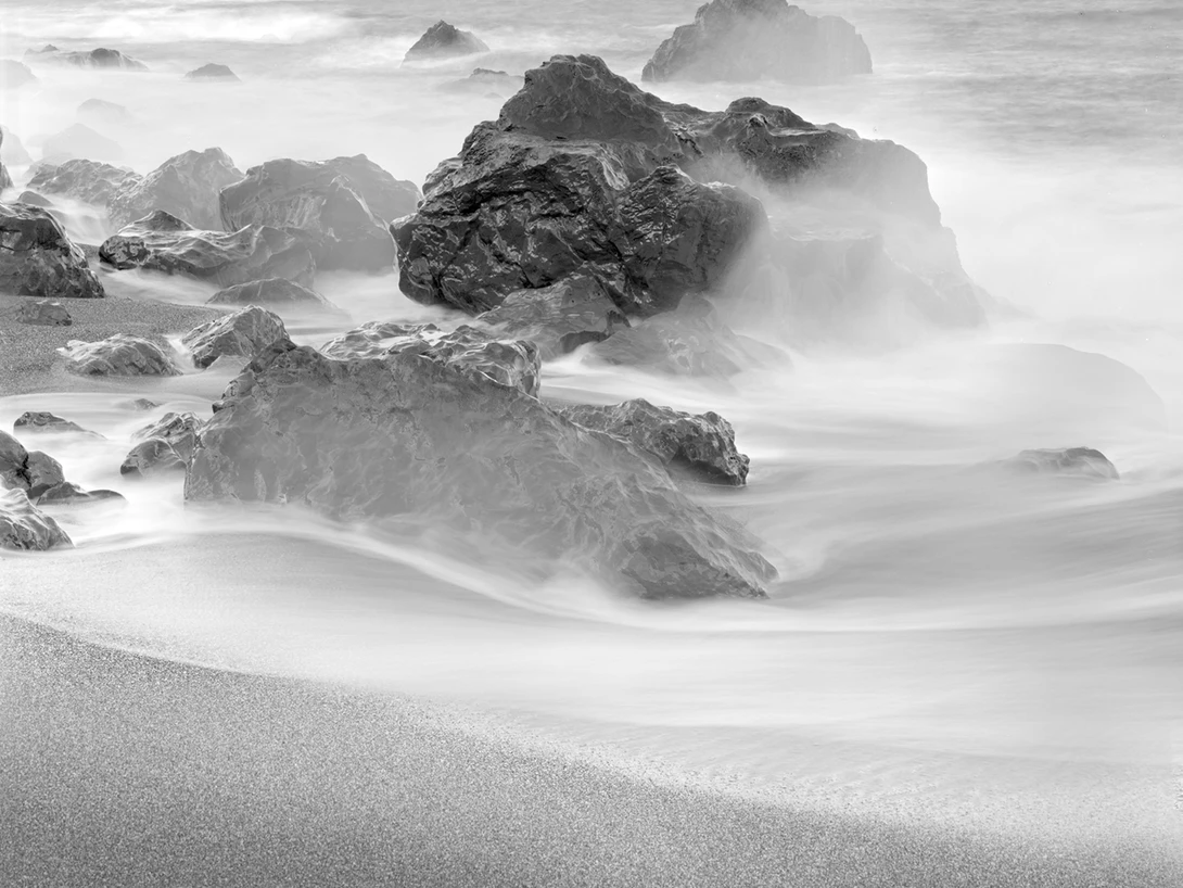 View Rocks and Surf Patterns, Navarro Head by Nathan McCreery
