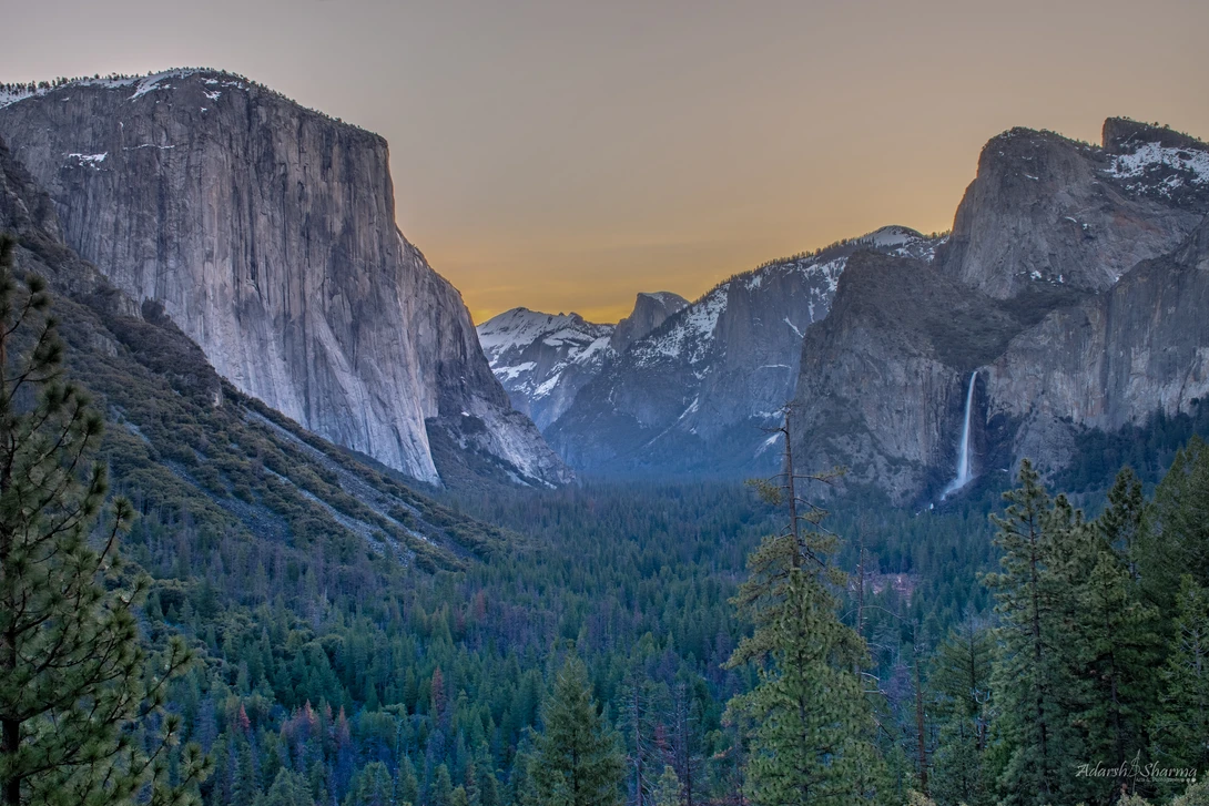 View Sunrise at Tunnel View by Adarsh Sharma