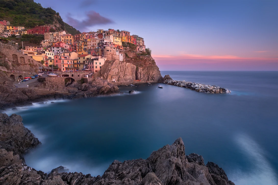 View Sunset in Manarola by Anton Galitch