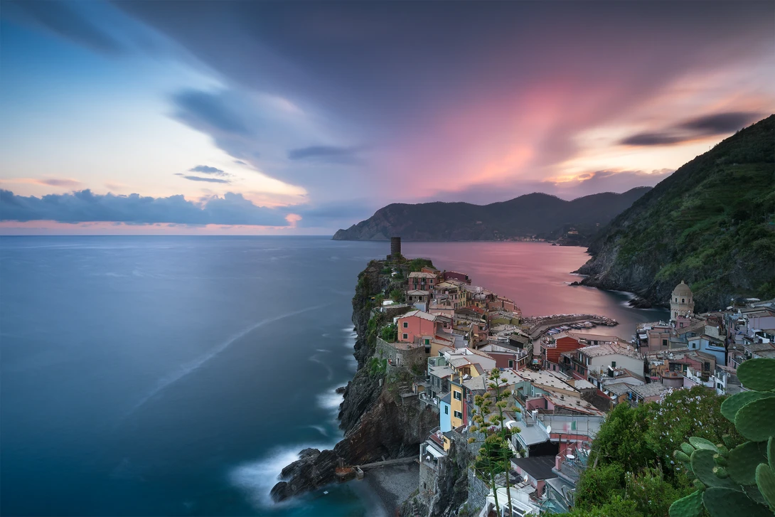 View Sunset in Vernazza by Anton Galitch