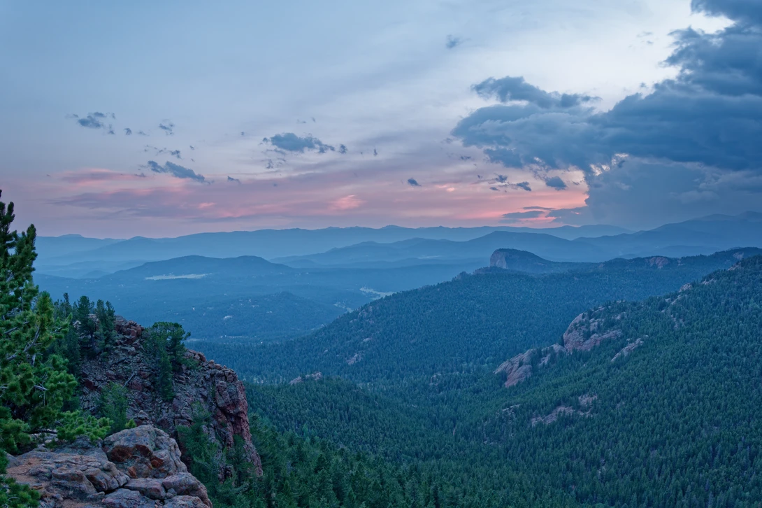 View Dusk at Staunton state park by Patrick Barringer