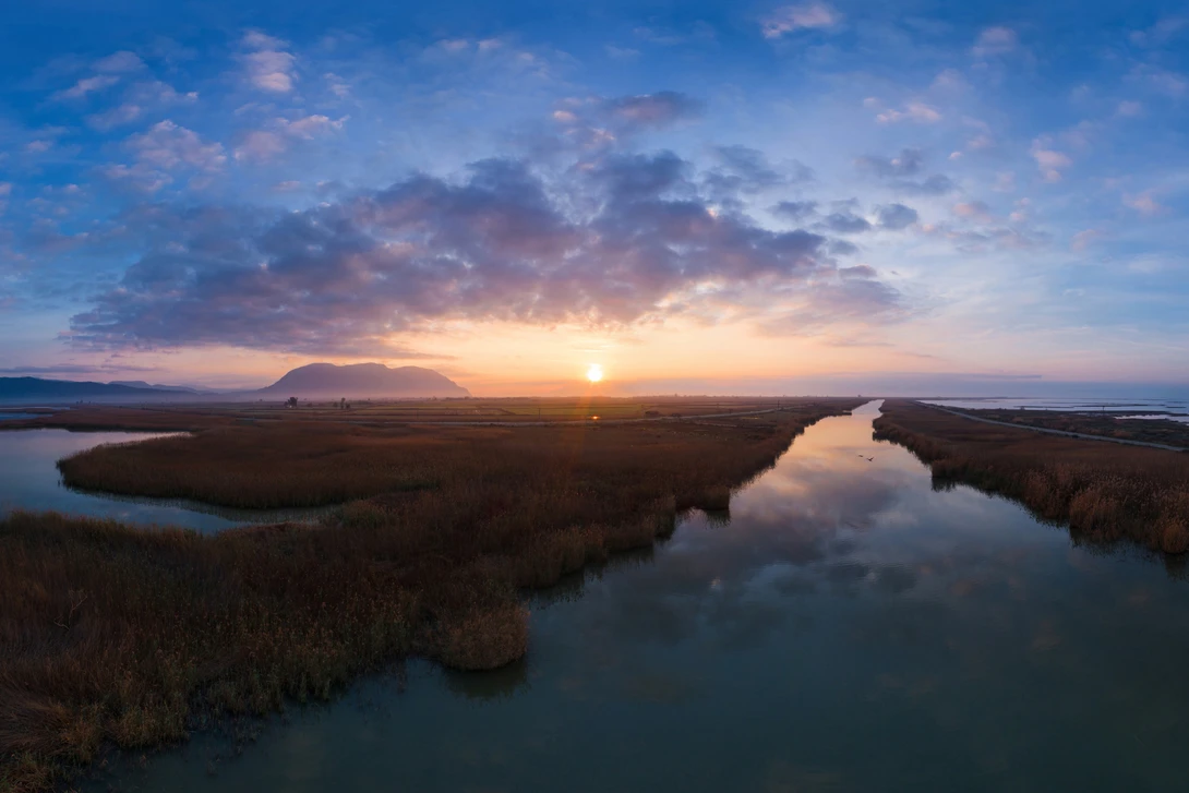 View Sunrise at Mesolongi. by Nestoras Kechagias