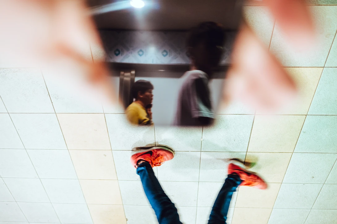 View I phone reflection by matteo fabbian