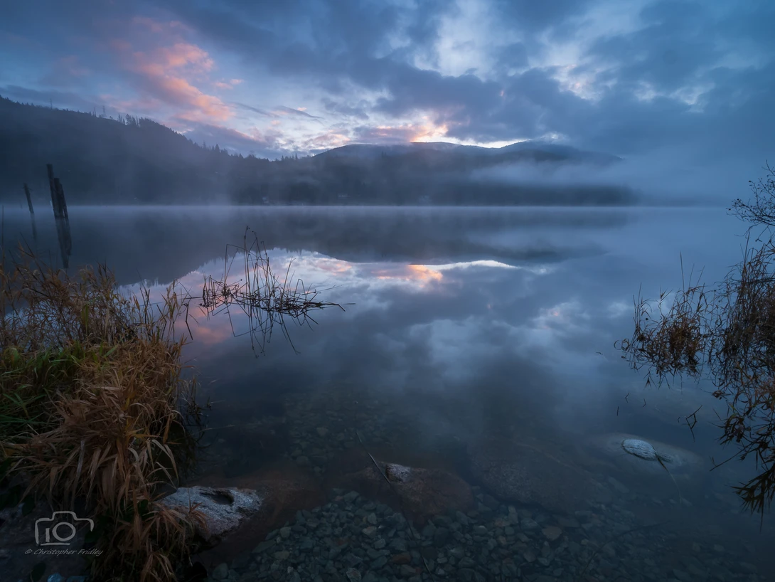 View Clear Lake Twilight by Christopher Fridley