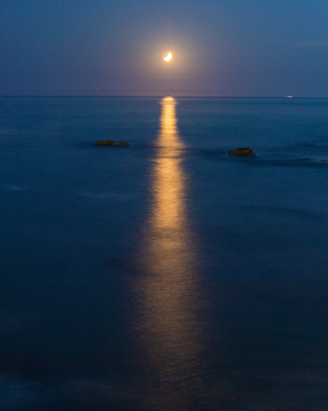 View Moonset over the Pacific by Grant Henninger