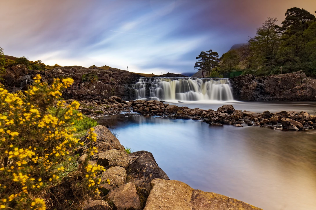 View Aasleagh Waterfall by Srinath Muralidharan