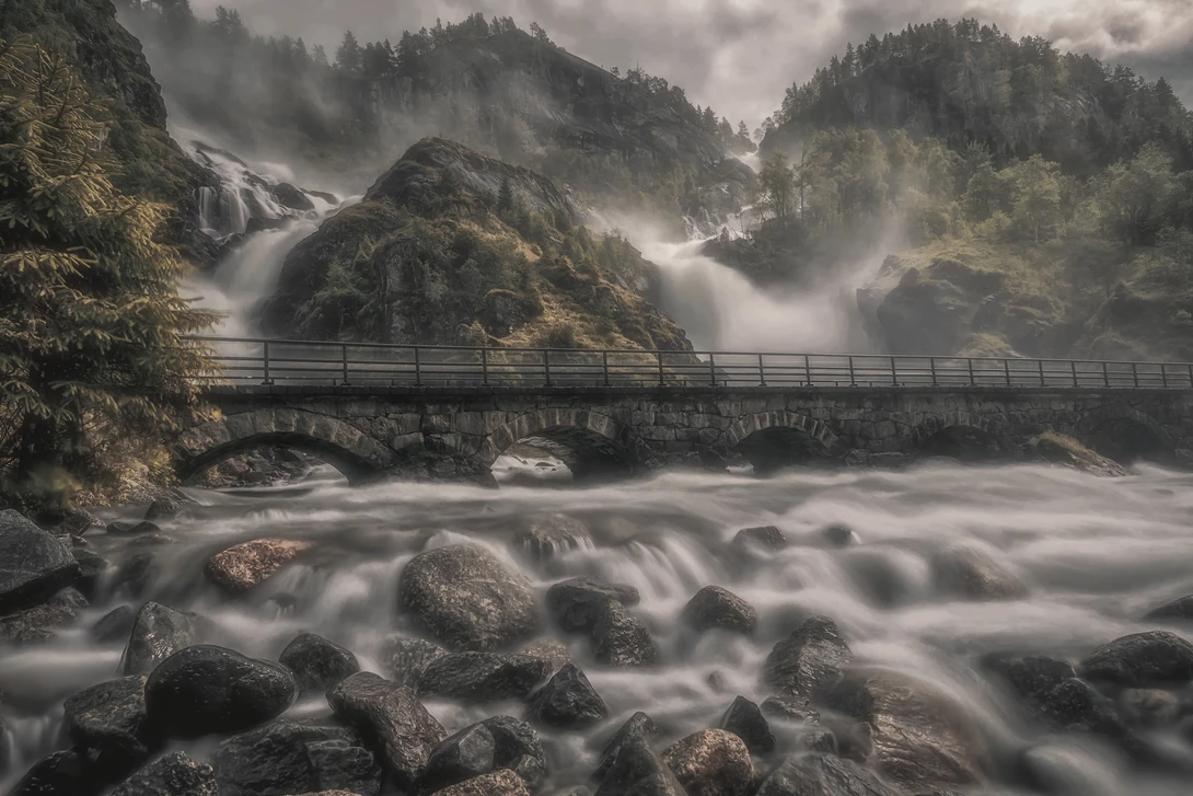 View The famous Låtefoss by Allan Aasland
