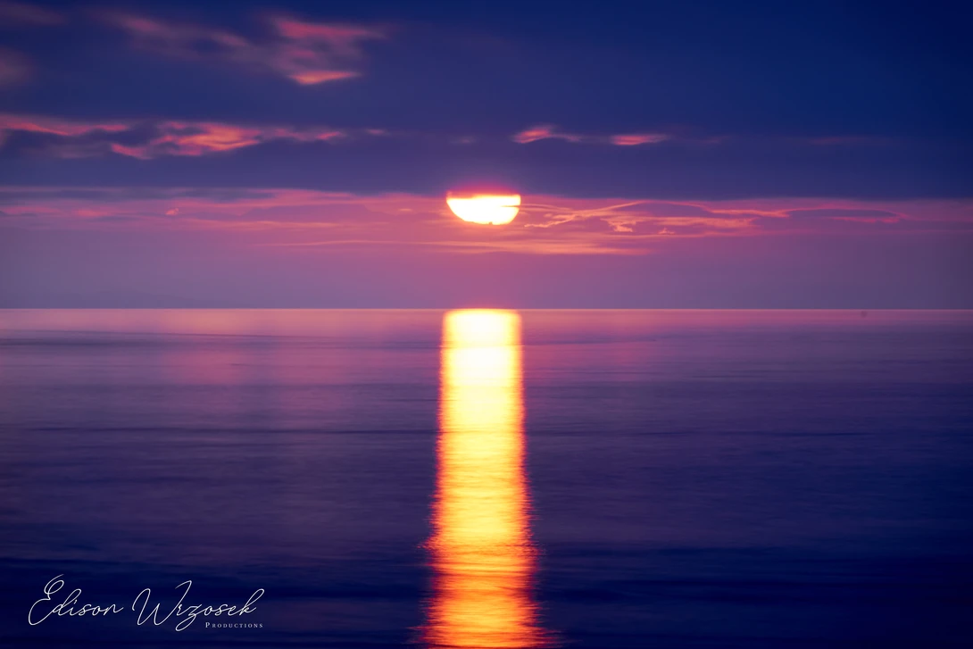 View Burning Sunset by Edison Wrzosek