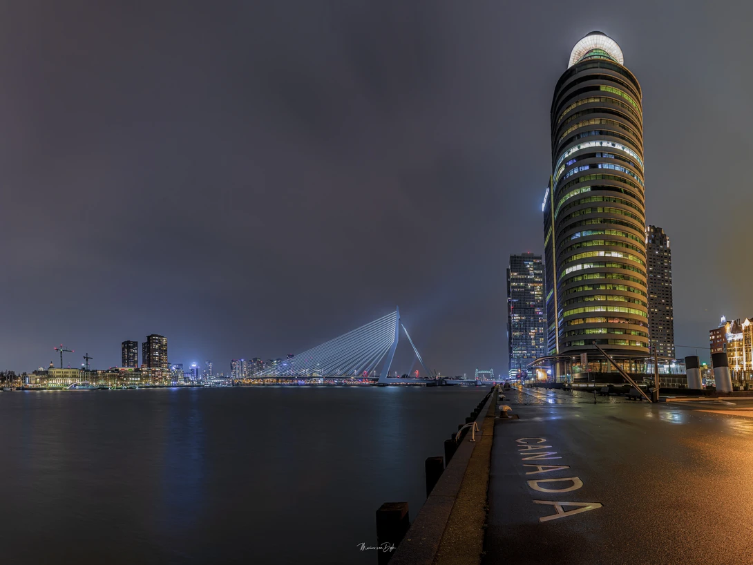 View Erasmus bridge by marius van dyk
