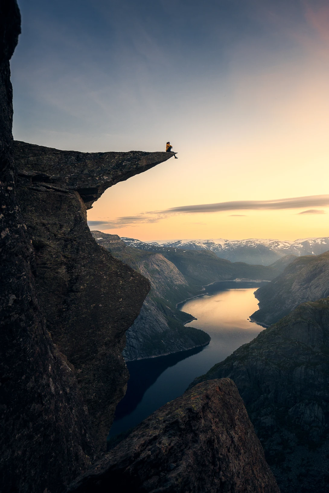 View Trolltunga, Norway by Guilherme Mesquita