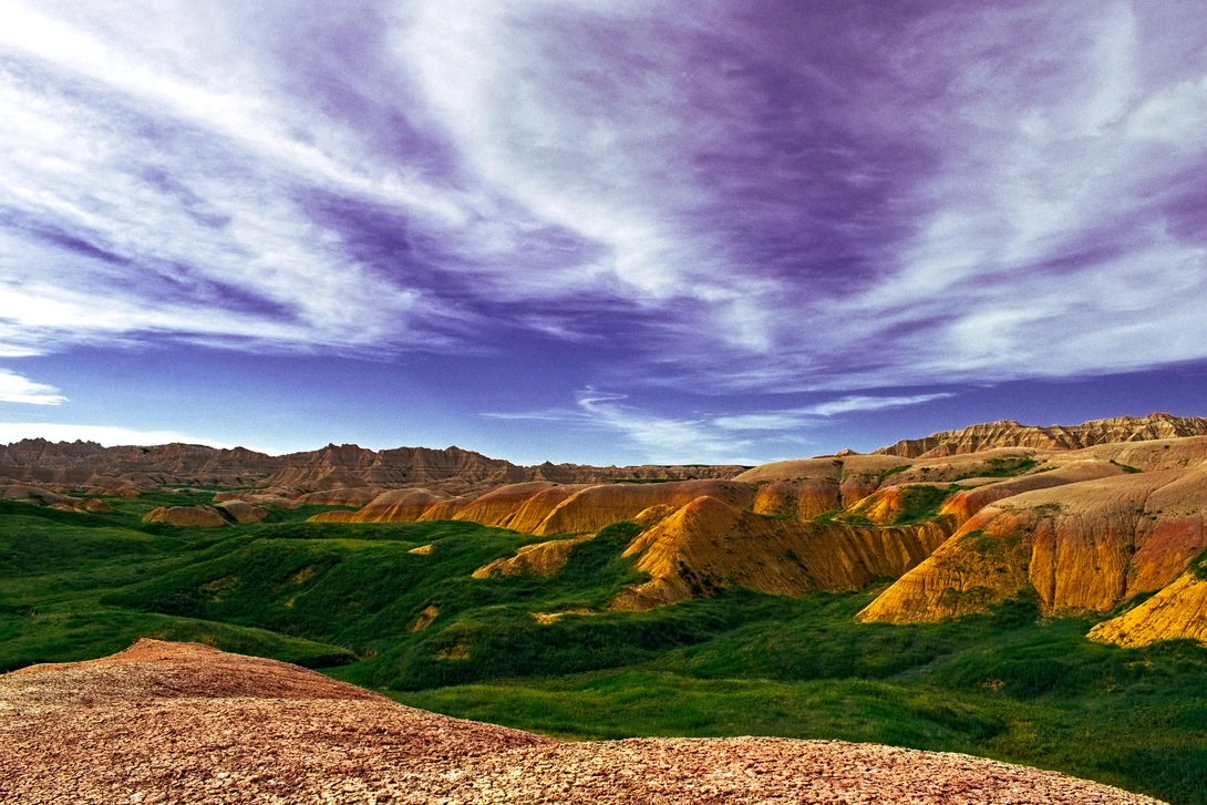 View The Yellow Mounds of the Badlands by Tong Thao