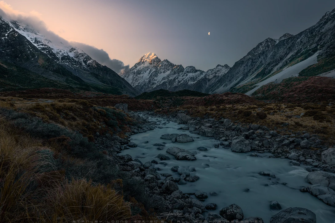 View Mount Cook, New Zealand by Stanley Loong