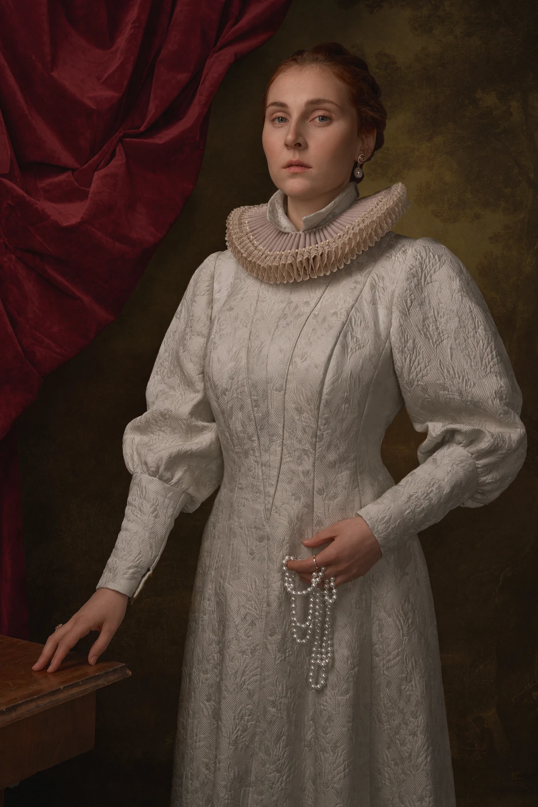 View Portrait in White by Hajnalka Berényi-Kiss