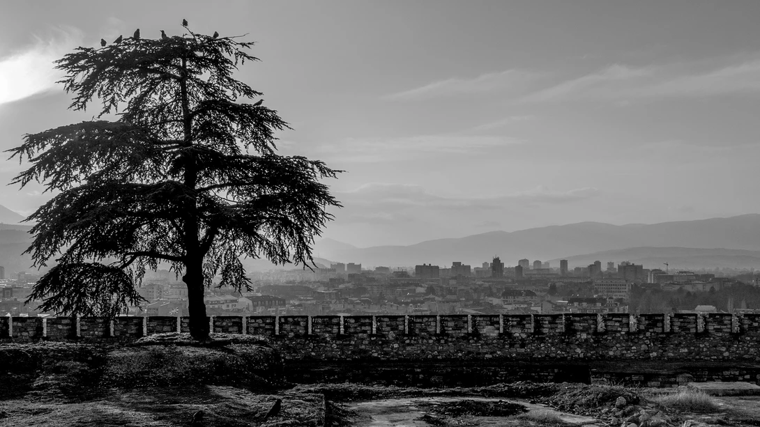 View Skopje from the castle by Piotr szlosarczyk