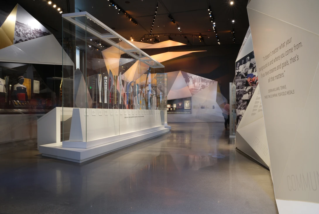 View US Olympic & Paralympic Museum - Olympic Torch Display 2 by Christopher Haynes