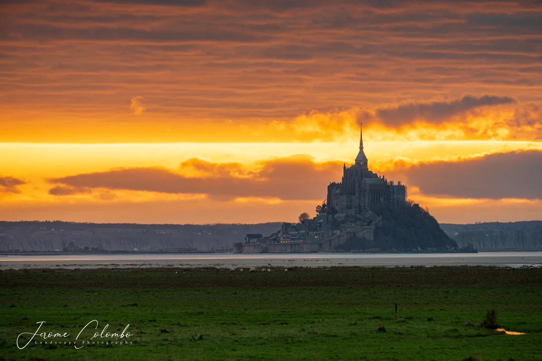 View Le Mont Saint-Michel, Normandy, France by Jerome Colombo