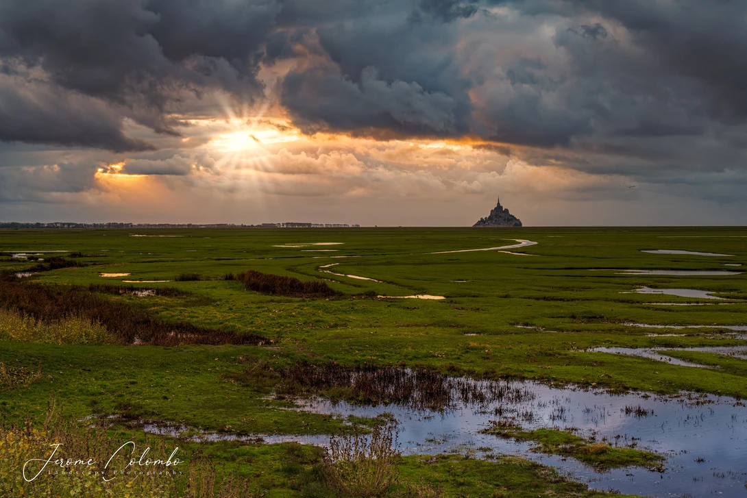 View Le Mont Saint-Michel, Normandy, France by Jerome Colombo