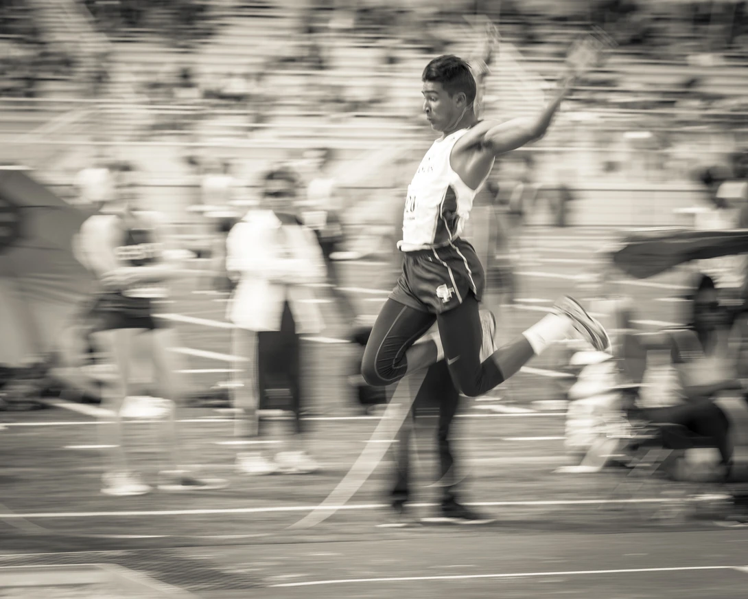 View Vintage Long Jump by Sean Gibson