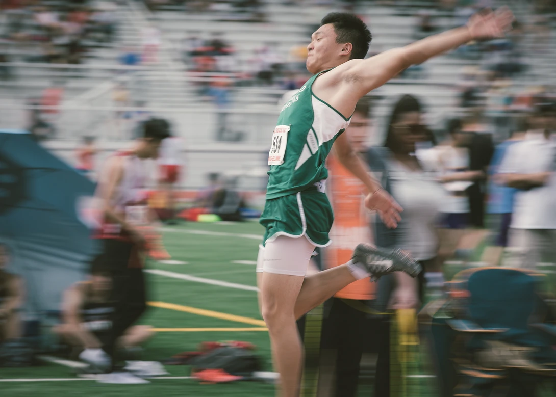 View Green Long Jump by Sean Gibson