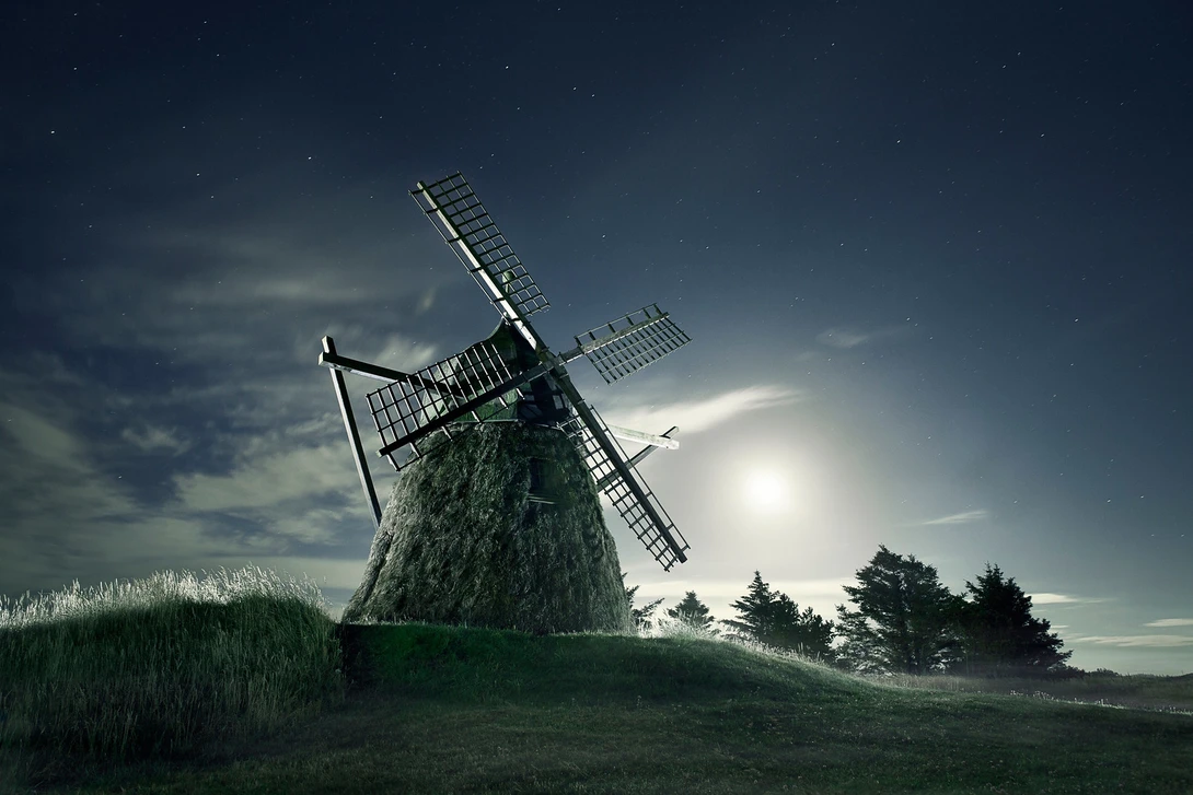 View Creepy old mill by Mads Peter Iversen