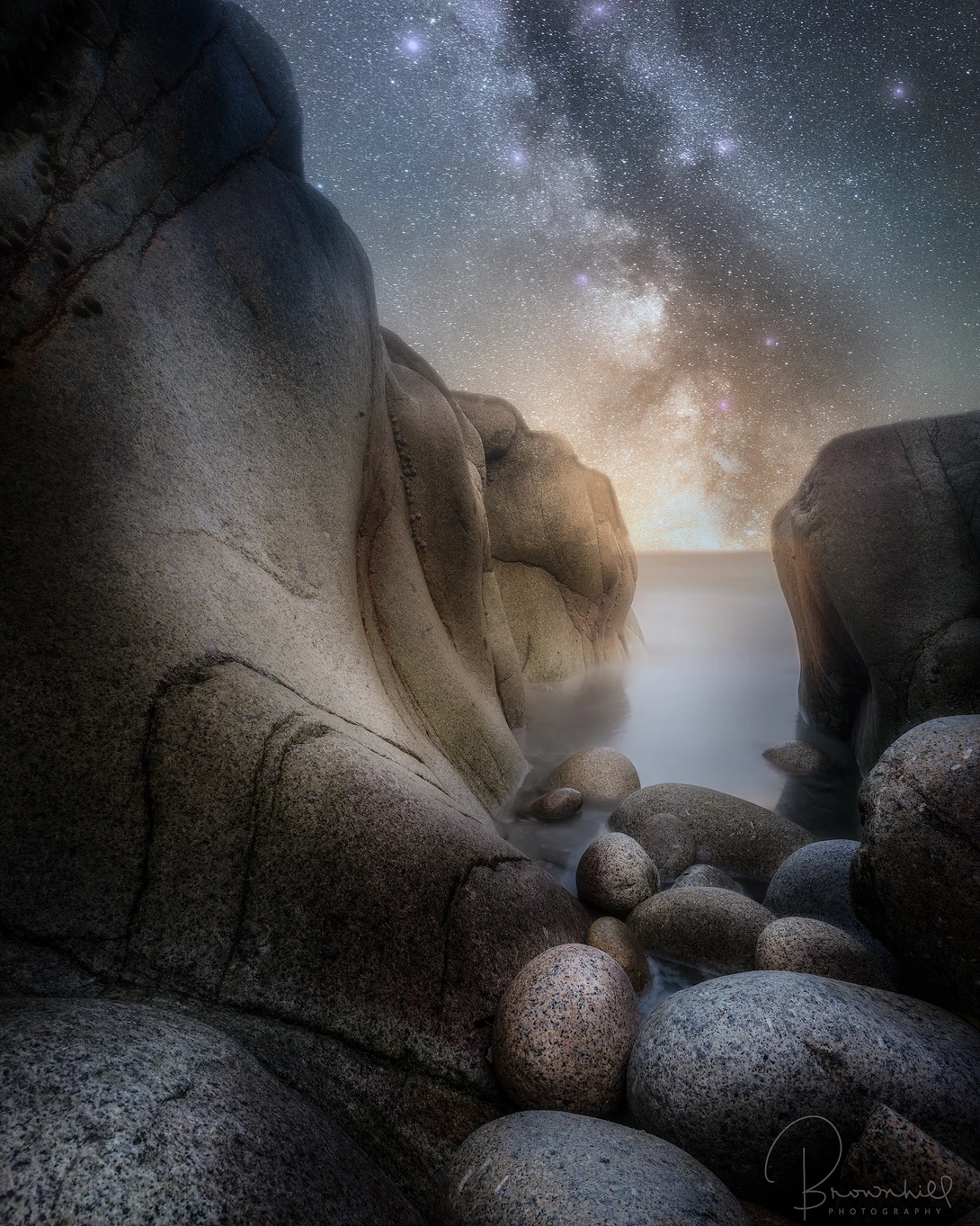 View Porthnanven nights by stephen brownhill