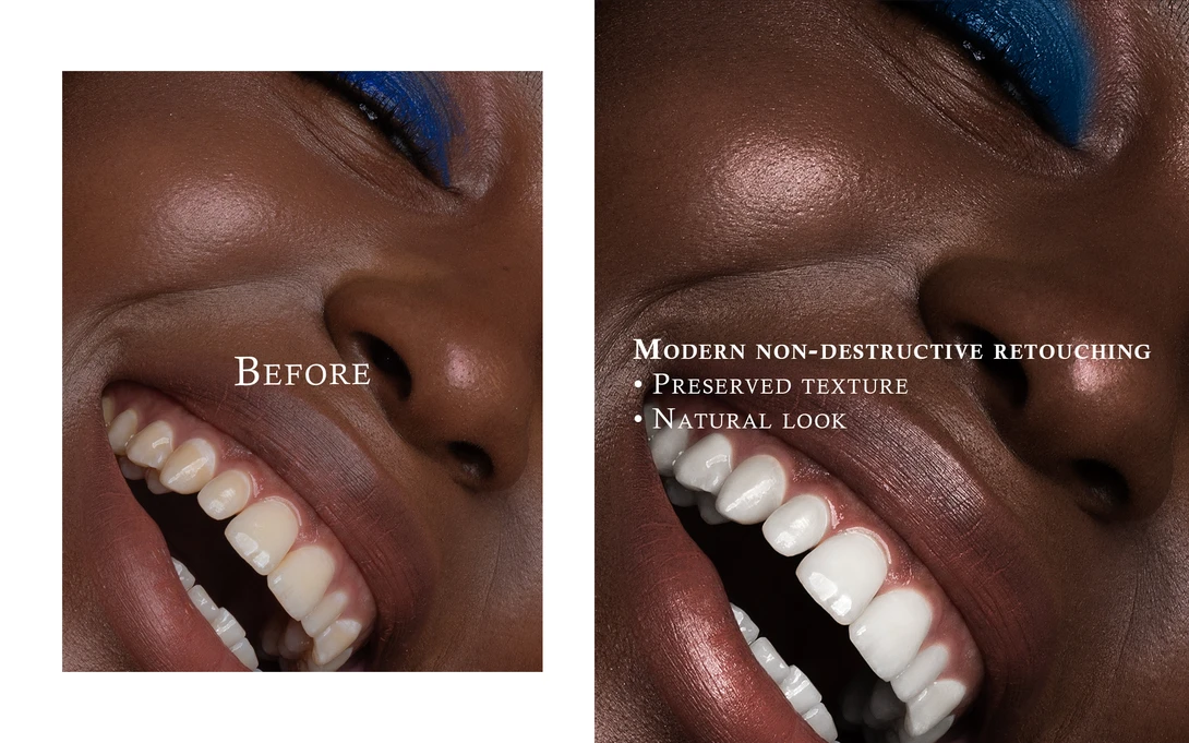 View Modern Skin Retouching: An Example of Preserving Natural Texture by IULIANA RETOUCH