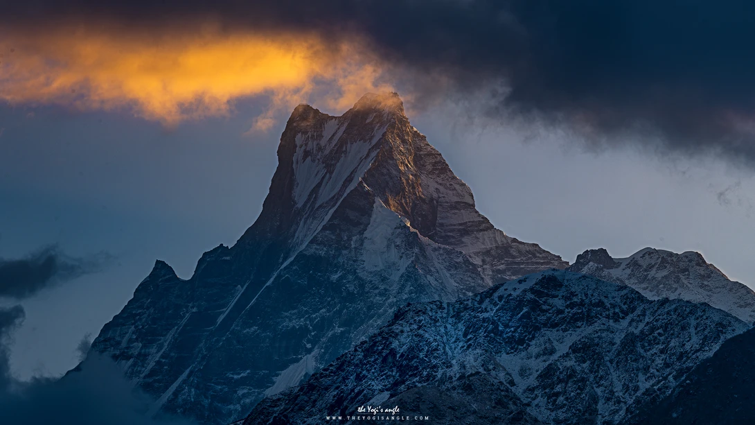 View Fishtail Sunrise by Yogesh Dhakal
