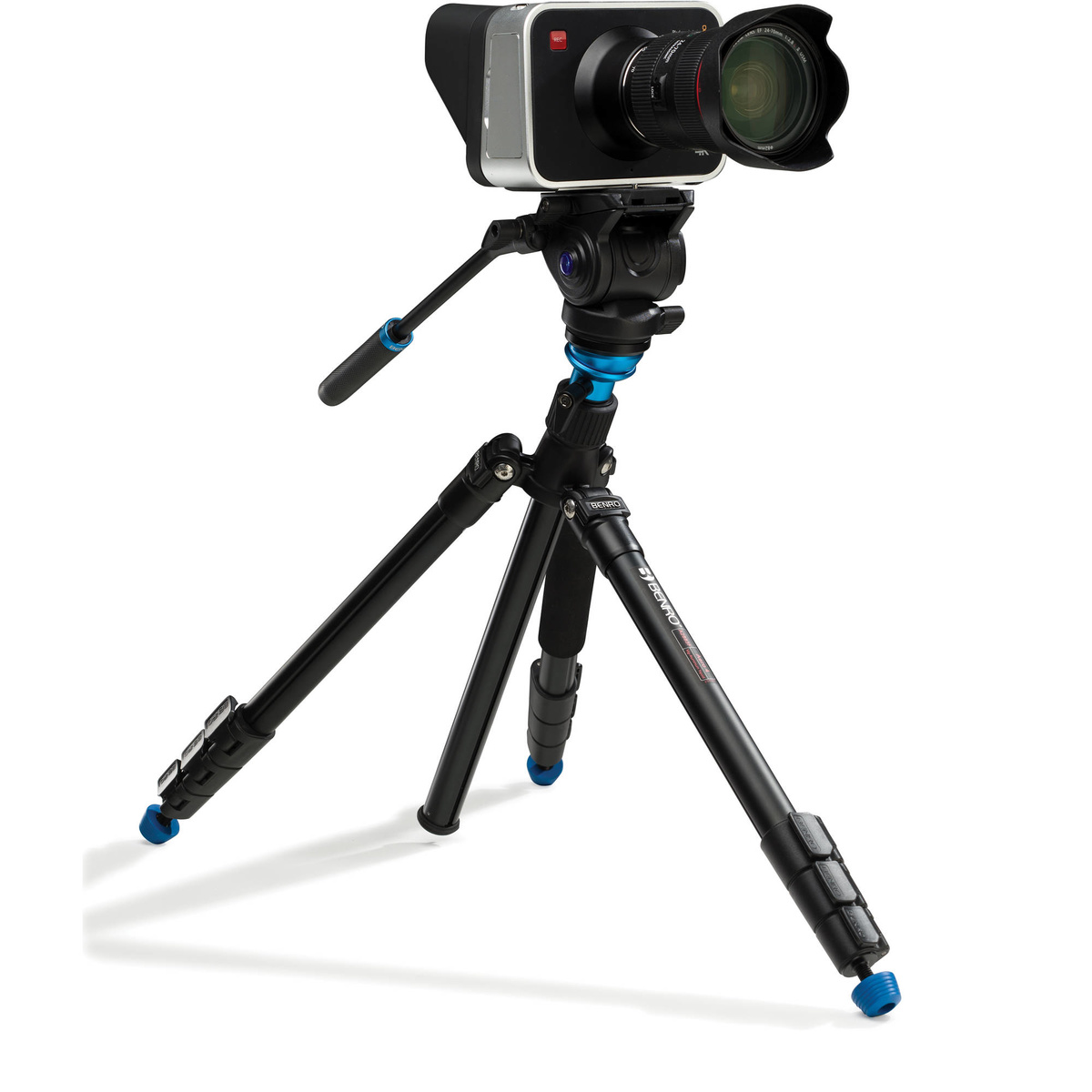 Benro MeFOTO RoadTrip PRO Carbon Fiber Series 1  6 In 1  Tripod Pacific Blue