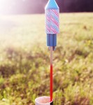 how to mount camera to fireworks bottle rocket