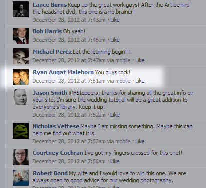 contest winner facebook