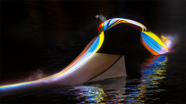 wakeboard light painting led 3