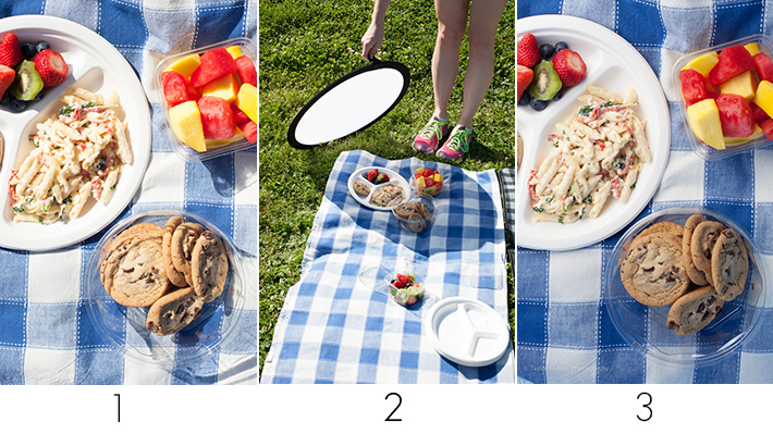 Picnic set up-outdoor food photography and styling