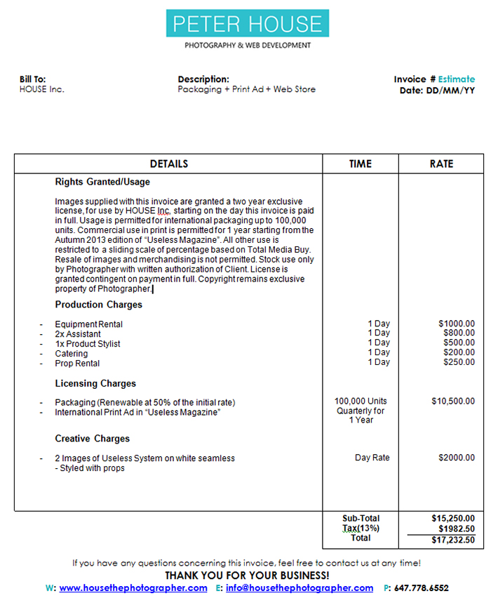 The Guide To Pricing Mercial Graphy Part 4