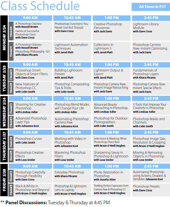 schedule
