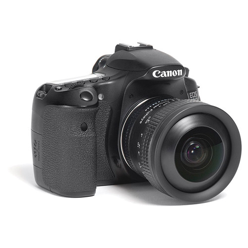 lensbaby fisheye lens on camera
