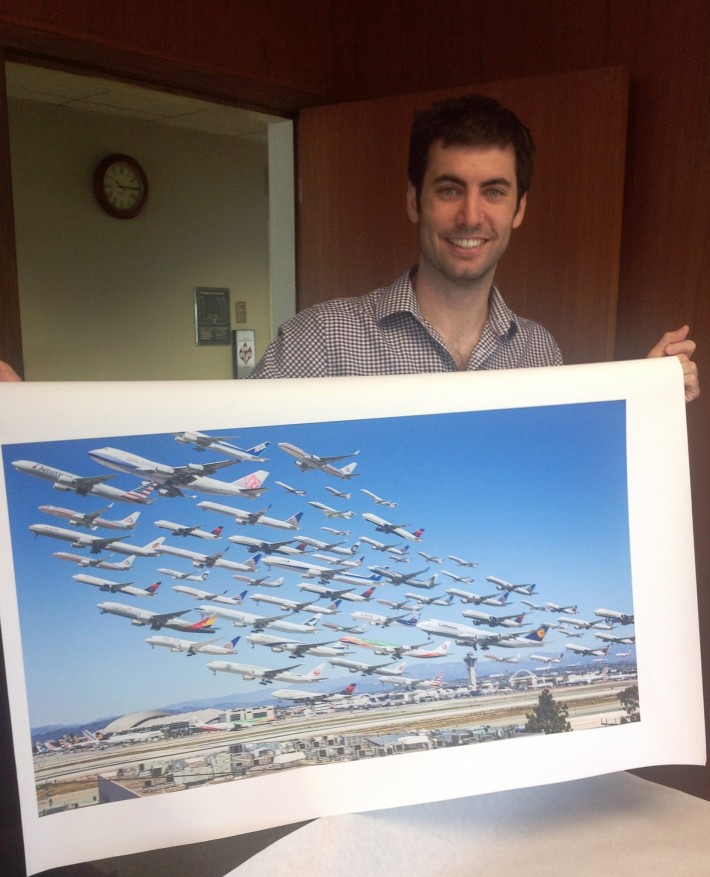 Showing prints to LAX